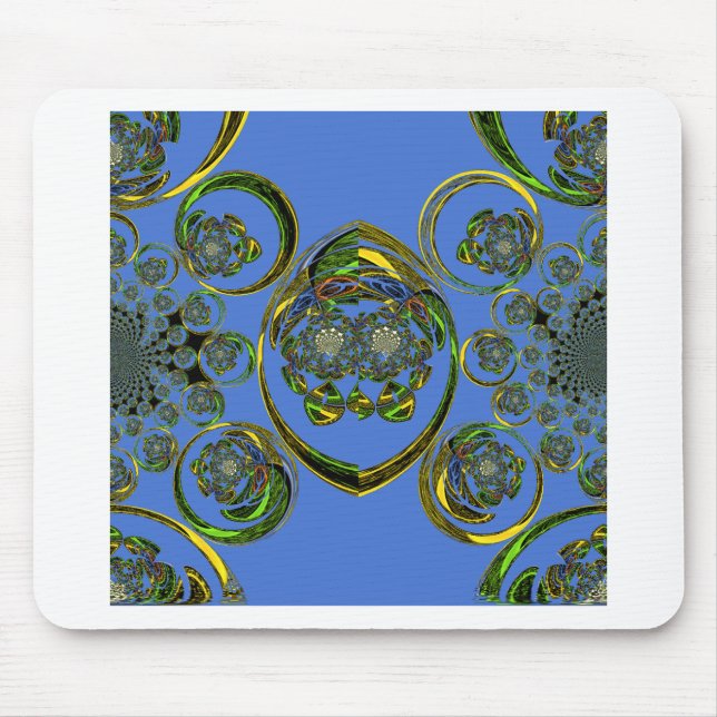 Check out my blue curves mouse pad (Front)