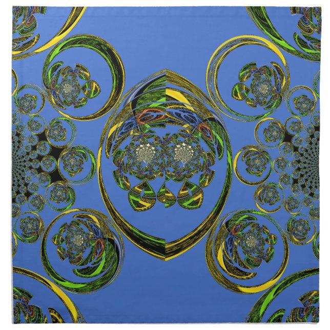 Check out my blue curves napkin (Front)