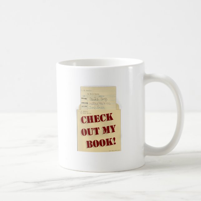 Check Out My Book Author Pride Design Coffee Mug (Right)