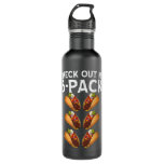 Check Out My Six Pack 6 Pack Tacos Cinco de Mayo  Stainless Steel Water Bottle
