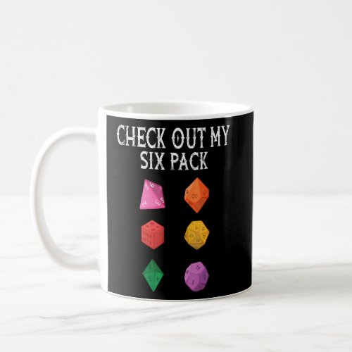 Check Out My Six Pack Dice For Dragons D20 Rpg Gam Coffee Mug