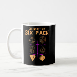 Check Out My Six Pack Dice For Dragons Rpg Monster Coffee Mug