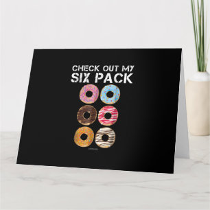 Check Out My Six Pack Donut  - Funny Gym Card