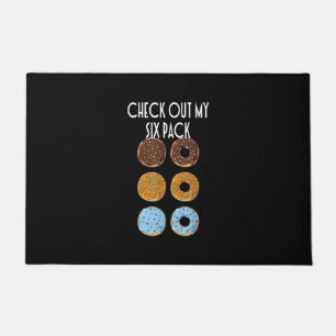 Check Out My Six Pack Donut Gym Doormat