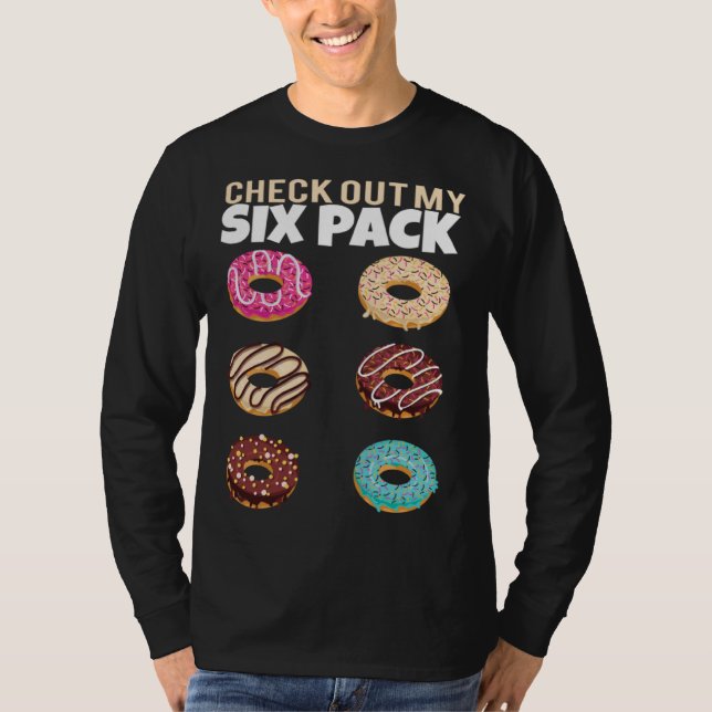 Check Out My Six Pack Donut Gym Summer Vacation T-Shirt (Front)