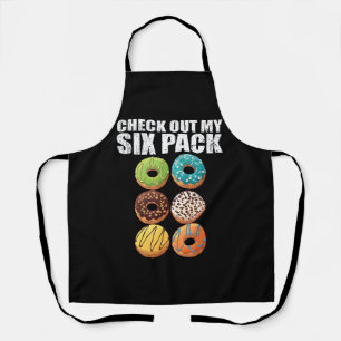 Check Out My Six Pack Donut Shirt - Funny Gym Shir Apron