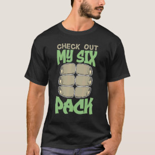 Check Out My Six Pack Father's Day Retro Dad Bod T-Shirt