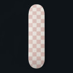 Check Pale Beige Checkered Pattern Checkerboard Skateboard<br><div class="desc">Checkered Pattern – cream white and pale beige checkerboard.</div>