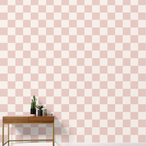 Check Pale Beige Checkered Pattern Checkerboard Wallpaper