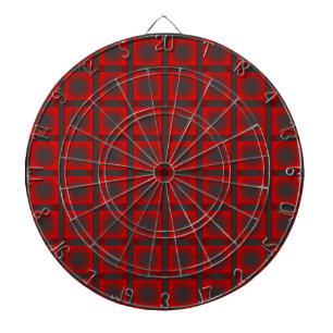 Check pattern dartboard with darts