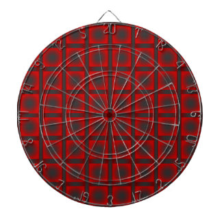 Check pattern dartboard with darts