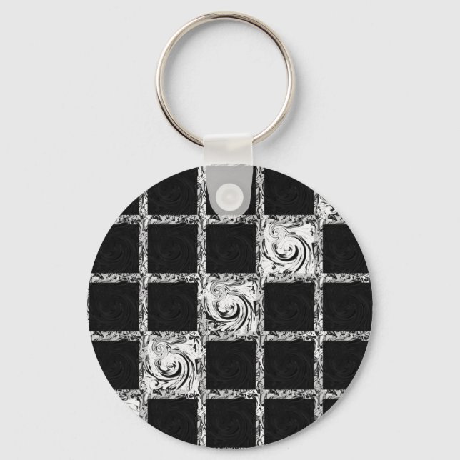 check pattern keychain (Front)