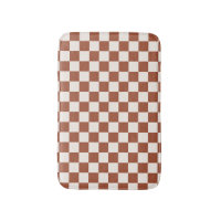 Check Rust Checkered Checkerboard Geometric Earth Tones Terracotta