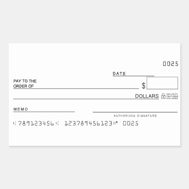 Check Sticker Money Manifest Goals (Front)