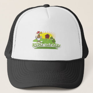 check the farm logo trucker hat