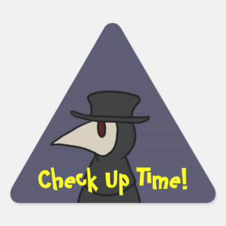 Check Up Time! Triangle Sticker
