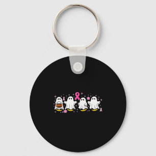 Check Your Boo Bees Funny Breast Cancer Keychain
