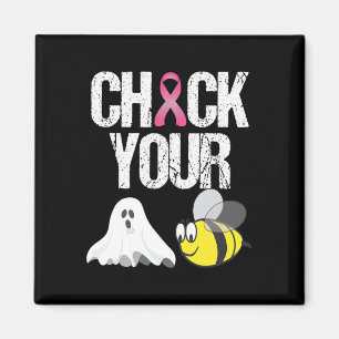 Check Your Boo Bees Shirt Funny Breast Cancer Hall Magnet