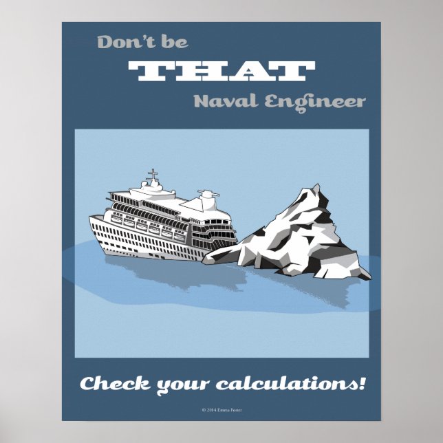 Check Your Calculations Math Poster (Front)