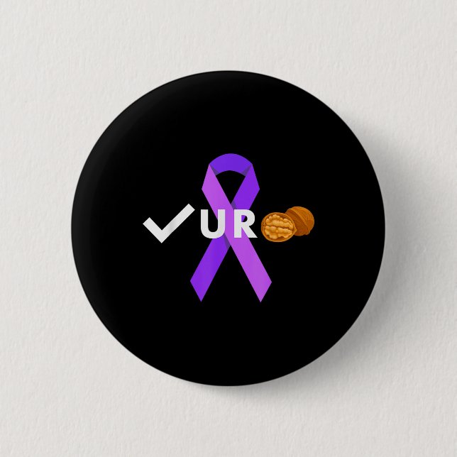 Check Your Nuts Check Your Testicular Cancer Aware Button (Front)
