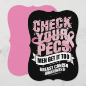 Check Your Pecs Men Breast Cancer Awareness (Front/Back)