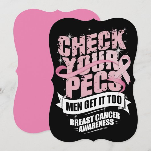 Check Your Pecs Men Breast Cancer Awareness (Front/Back)
