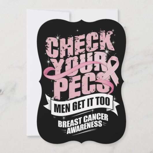 Check Your Pecs Men Breast Cancer Awareness (Front)