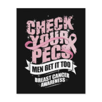 Check Your Pecs Men Breast Cancer Awareness