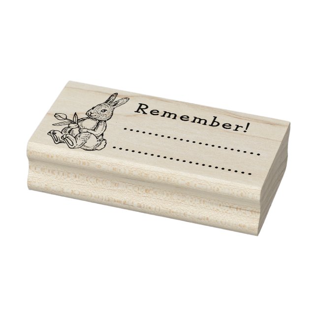 CHECK YOUR REMINDER BENJI RABBIT RUBBER STAMP (Stamp)