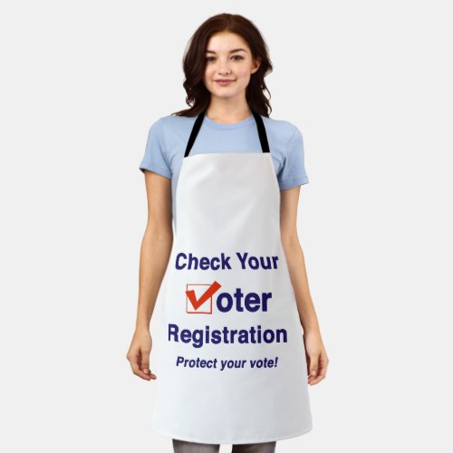 Check Your Voter Registration 2024 Election Apron