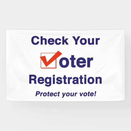 Check Your Voter Registration 2024 Election Banner