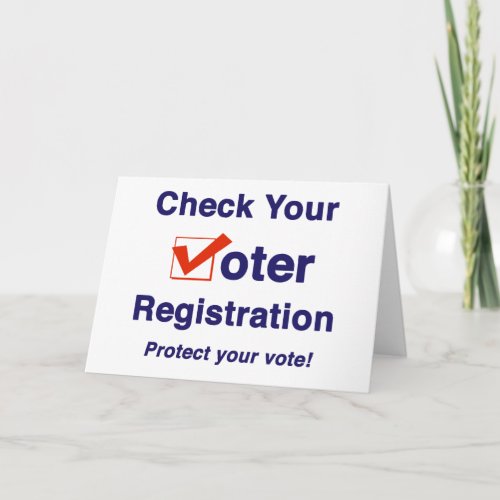 Check Your Voter Registration 2024 Election Card