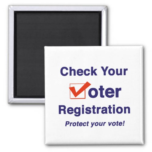 Check Your Voter Registration 2024 Election Magnet