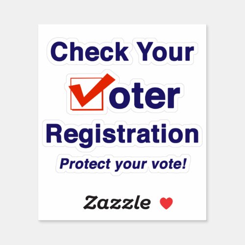 Check Your Voter Registration 2024 Election Sticker