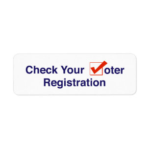 Check Your Voter Registration 2026 Elections Label
