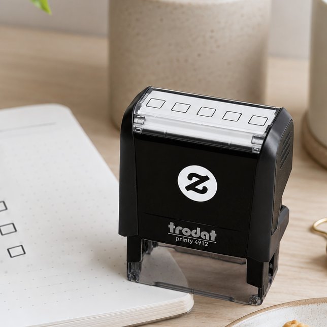 Checkbox Checklist Self-inking Stamp (Handy stamp for your 5 daily task list)