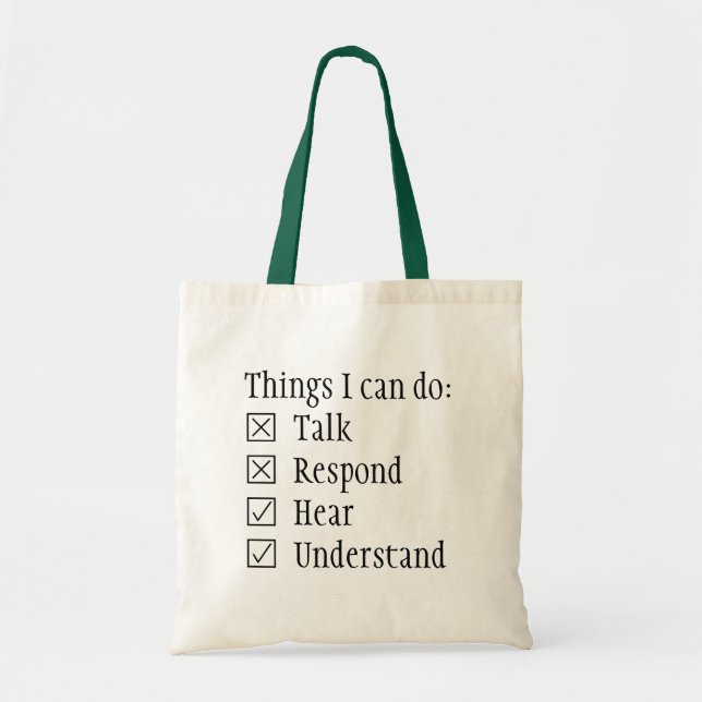 Checkboxes can't respond tote bag (Front)