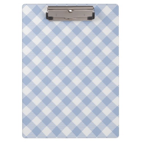 Checked Blue Gingham Classic  Clipboard