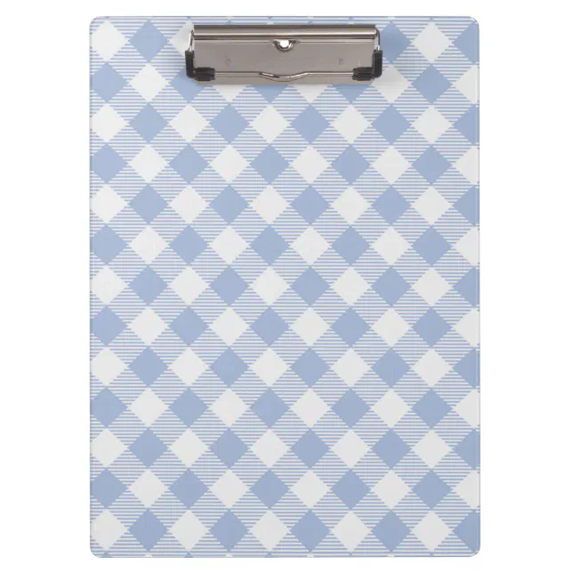 Checked Blue Gingham Classic Clipboard 