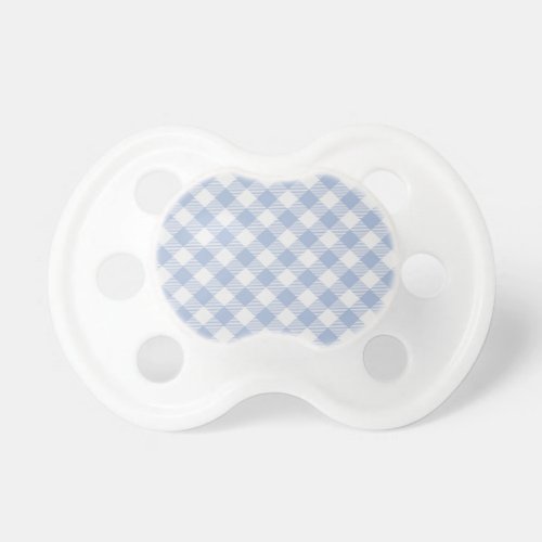 Checked Blue Gingham Classic  Pacifier