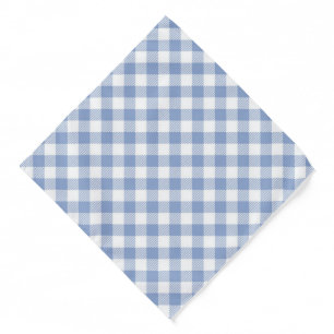Checked Blue Gingham Classic Pattern Bandana