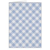 Checked Blue Gingham Classic Pattern Cards (Front)