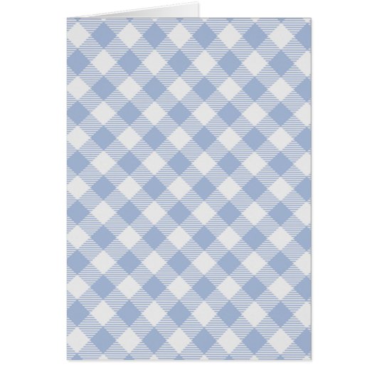 Checked Blue Gingham Classic Pattern Cards (Front)