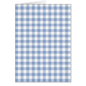 Checked Blue Gingham Classic Pattern Cards (Front)
