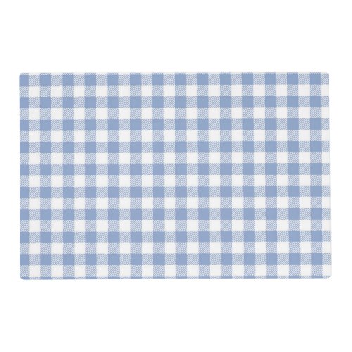 Checked Blue Gingham Classic  Placemat