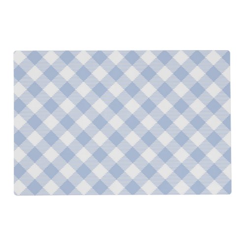 Checked Blue Gingham Classic  Placemat