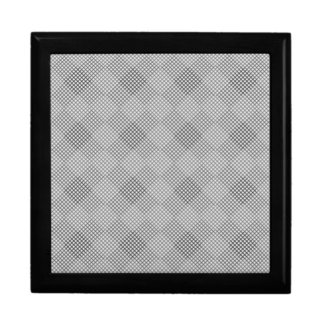 Checked pattern diagonal 2 tones w OffWhite Gift Box (Front)
