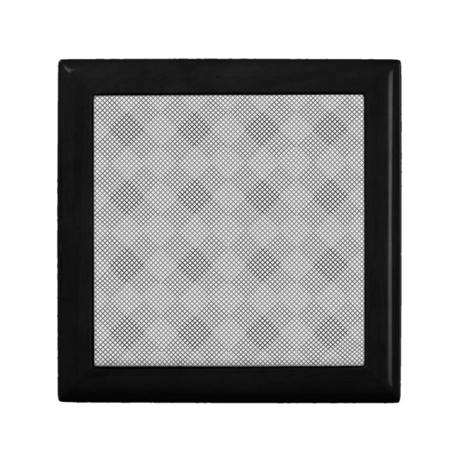 Checked pattern diagonal 2 tones w OffWhite Gift Box (Front)