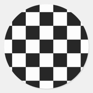 Black White Checkerboard Pattern And Stickers - 30 Results