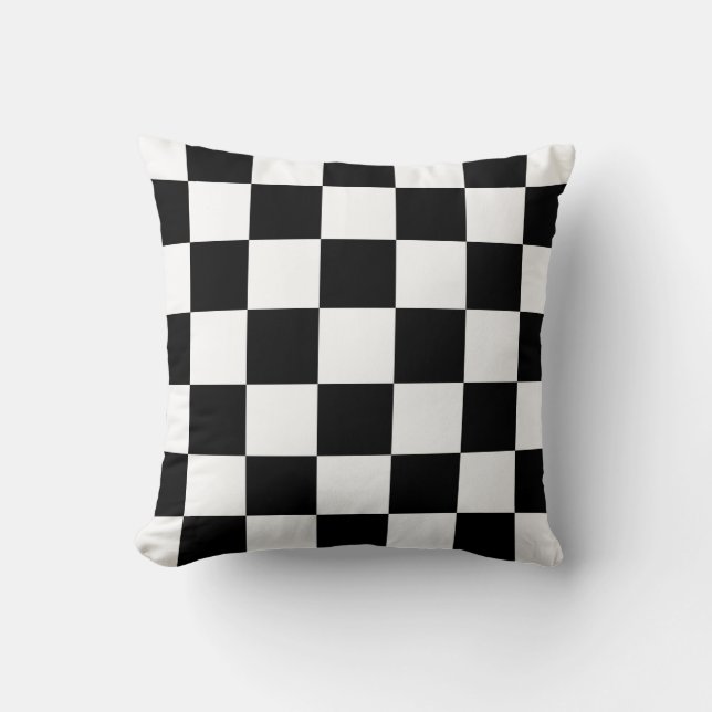 Checker Board American MoJo Pillow (Front)